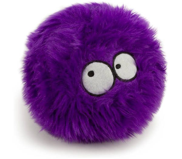 goDog Furballz with Chew Guard Technology Plush Squeaker Dog Toy